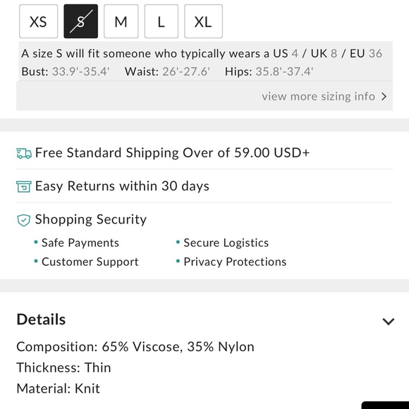 Metal Cut-Out Knit Sweater Vest S cc22-17 - Picture 5 of 5